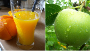 orange juse apple