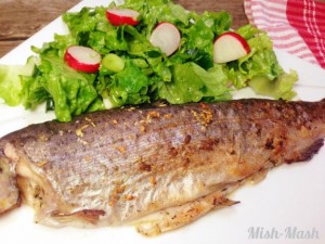 roasted trout with garlic9